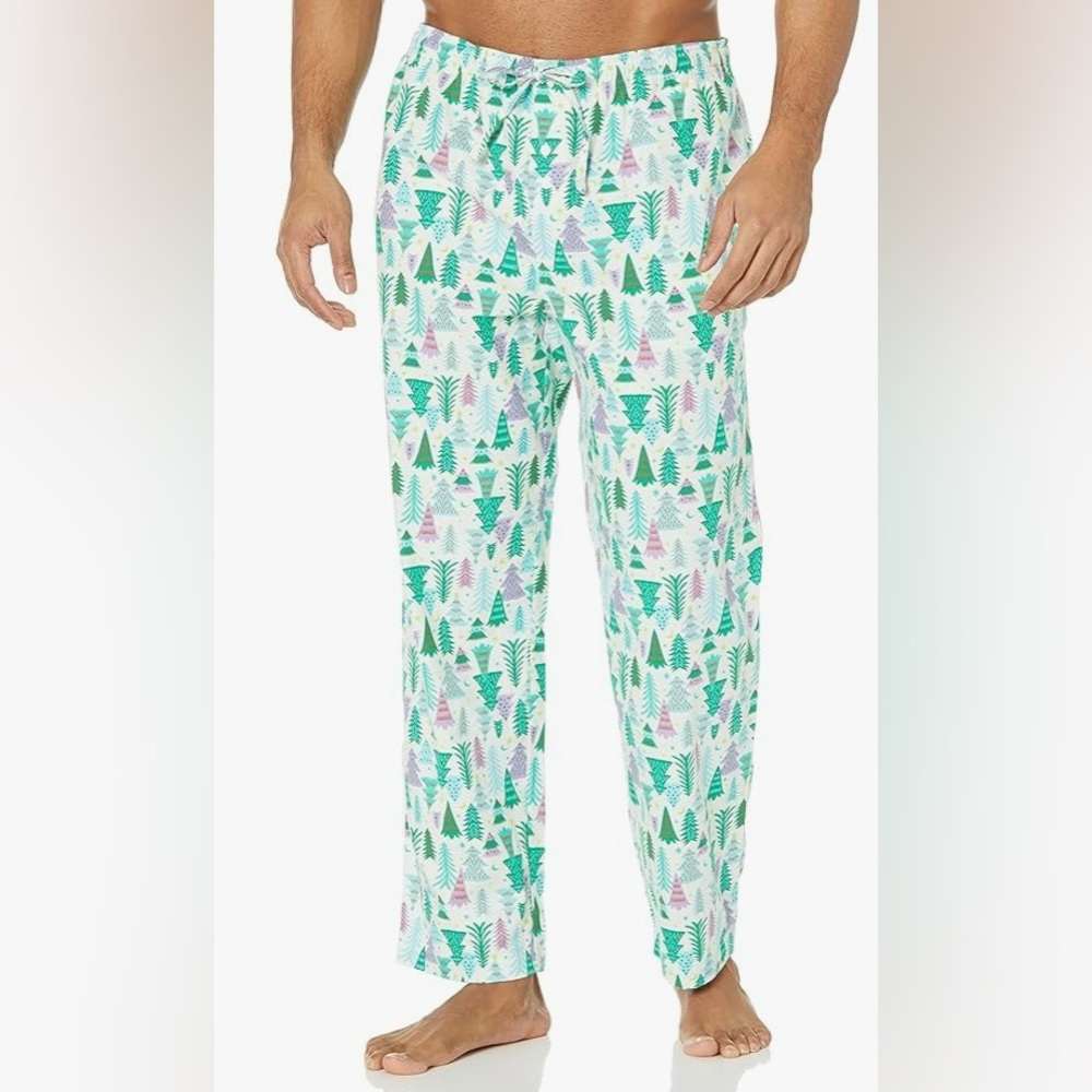 Amazon Essentials Christmas Trees Flannel Pajama Pants Loungewear Size 6XL